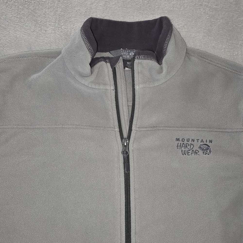 Mountain Hardwear Fleece Jacket Mens Gray Medium Domaine Drouhin Oregon Winery